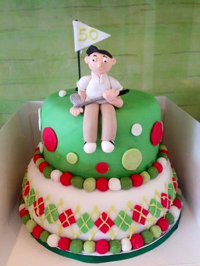 Golfer - Cake by MorleysMorishCakes