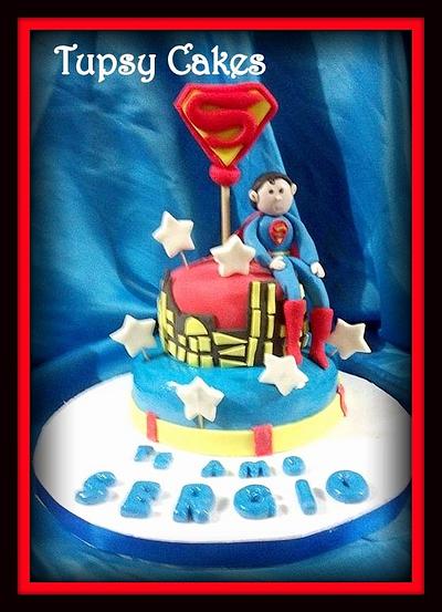 superman cake  - Cake by tupsy cakes