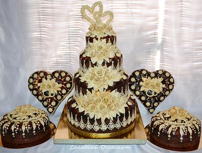 Ukrainian wedding loaf - Cake by Oksana Kliuiko