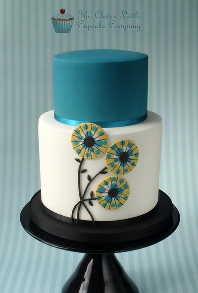 Teal Wedding Cake - Cake by Amanda’s Little Cake Boutique