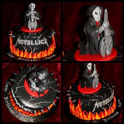 Metallica birthday Cake - Cake by Stef and Carla (Simple Wish Cakes)