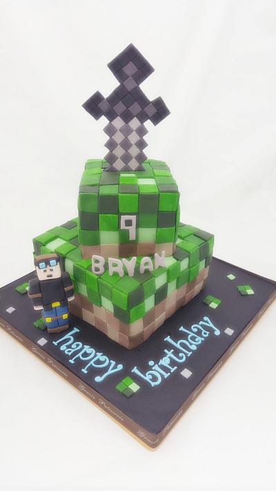 Minecraft - Cake by Grazie cake and sugarcraft studio