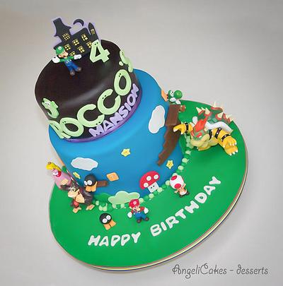 Mario Bros & Luigi´s Mansion  - Cake by Angelica Galindo