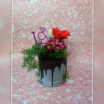 Fresh Flower Cake  - Cake by GorgeousCakesBLR