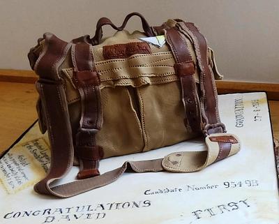 'Man Bag' Cake For a Vintage Camera - Cake by Fifi's Cakes