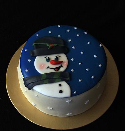 Snowman - Cake by Anka