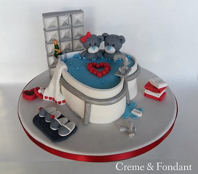  Valentine´s  bath. - Cake by Creme & Fondant