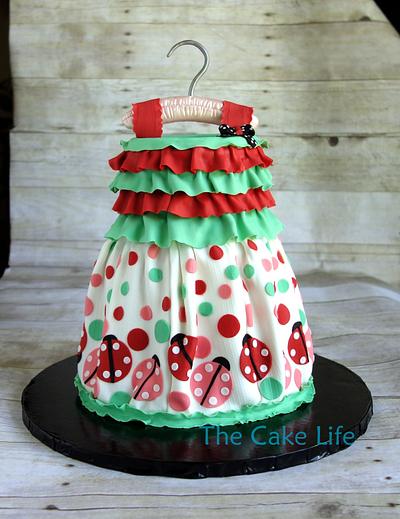 Ladybug dress cake - Cake by The Cake Life