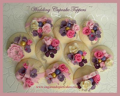 Wedding Flowers Cupcakes - Cake by Mel_SugarandSpiceCakes