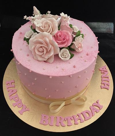 50 th birthday cream cake ! - Cake by Manjari jain 