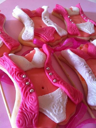 Bridal Shower lingerie (underwear)  cookies كوكيز ليلة الحنا حفلة وداع العروس - Cake by nuna cake