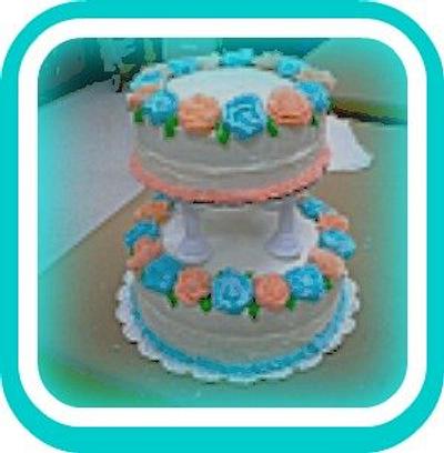 Wilton Course 4 Wedding Cake - Cake by Roxanne