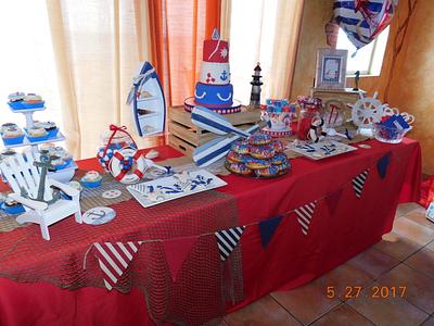 Nautical Dessert Table  - Cake by Christina's Novelty Cakes & Creations
