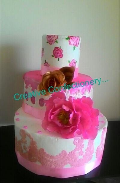 Floral delight - Cake by Creative Confectionery(Trupti P)