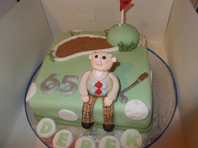 Golfing Cake  - Cake by Tracey