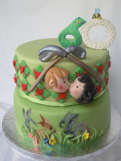 Lovers in ....golf - Cake by Caterina Fabrizi