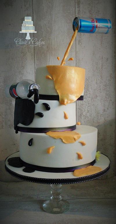 a slightly different wedding cake...... - Cake by Clare's Cakes - Leicester