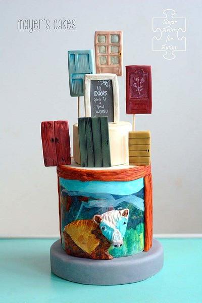 SugarArt4Autism Collaboration  - Cake by Mayer Rosales | mayer's cakes