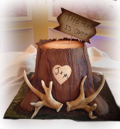 The Hunt is Over grooms cake - Cake by Skmaestas