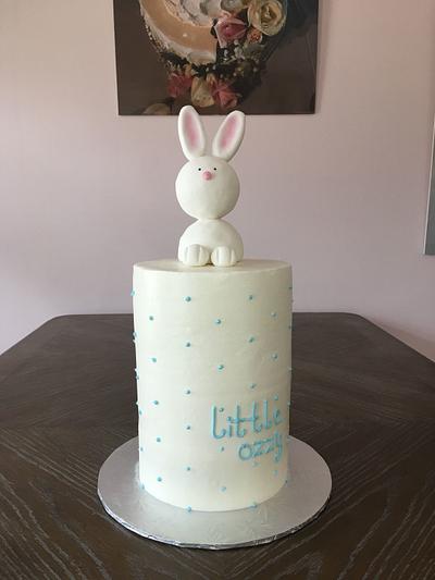 Bunny Baby Shower Cake - Cake by Brandy-The Icing & The Cake