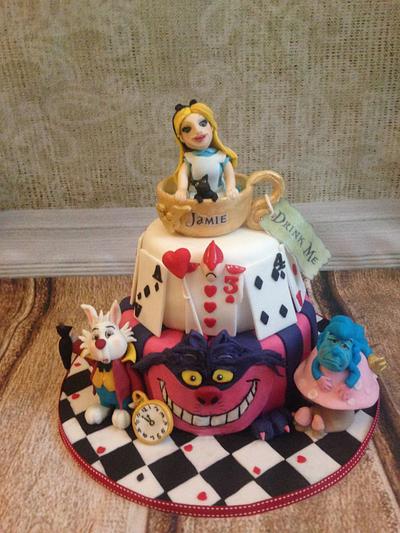Alice in wonderland cake - Cake by silversparkle