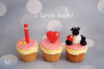 I Love Ewe! - Cake by Enchantedcupcakes