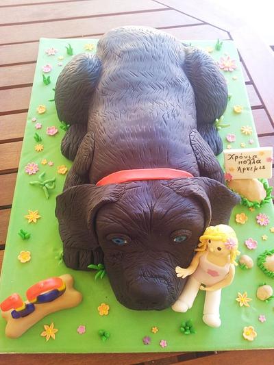 Black Dog Cake - Cake by Cake on Me