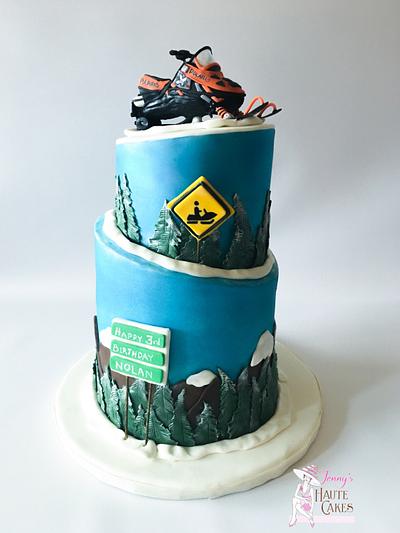 Snowmobile Cake - Cake by Jenny Kennedy Jenny's Haute Cakes