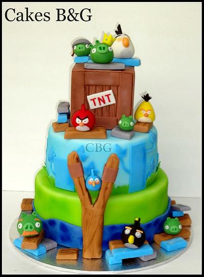 Angry Birds Cake - Cake by Laura Barajas 