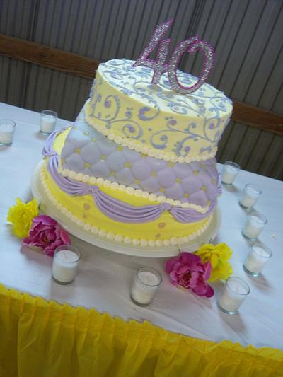 40th anniversary cake - Cake by sweettooth