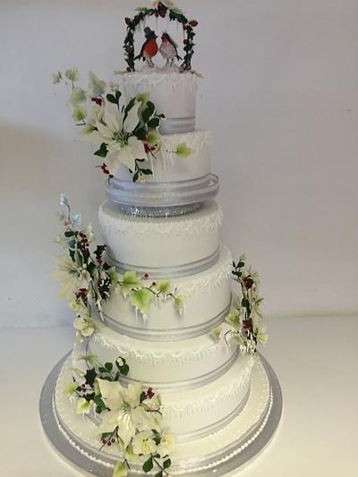 Winter/Christmas wedding cake - Cake by Peter Roberts