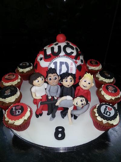 one direction giant cupcake - Cake by Tracy's Treats
