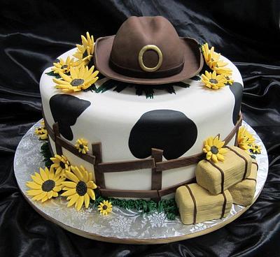 Country feelin' engagement cake - Cake by Sweet Traders