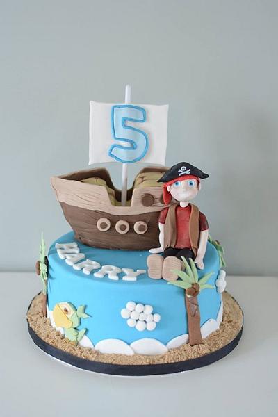 Pirate - Cake by Tillys cakes