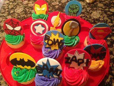 Superhero Toppers - Cake by Charis