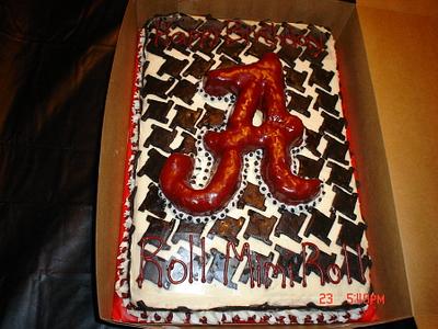 Alabama Houndstooth cake - Cake by Dana