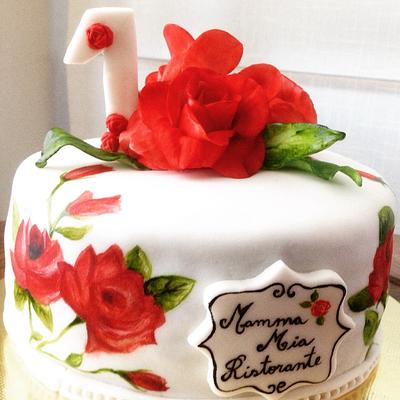 Hand painted cake - Cake by Cláudia Oliveira
