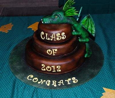 Dragon Graduation Cake - Cake by CakesbyMayra