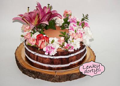 Flowers cake - Cake by Lenkydorty