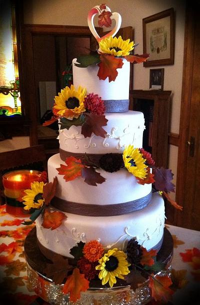 fall wedding cake - Cake by Skmaestas