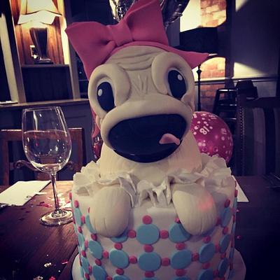 Pug cake  - Cake by Martina Kelly
