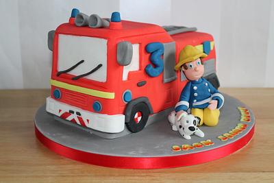 Fire man Same fire engine - Cake by Zoe's Fancy Cakes