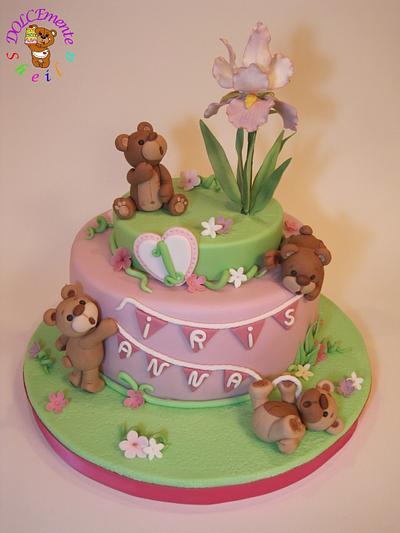 Iris and bears - Cake by Sheila Laura Gallo