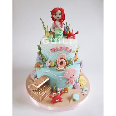 Mermaid Cake - Cake by Guilt Desserts