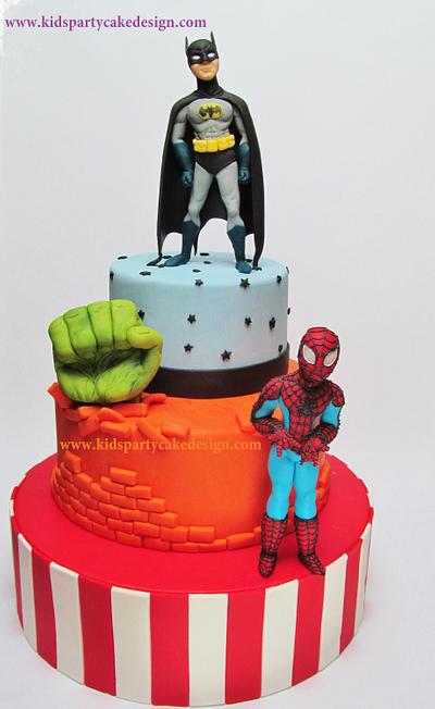 Superheroes - Cake by Maria  Teresa Perez
