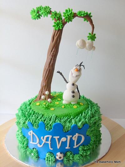 Snowman in Summer - Cake by TheBakerholicMom