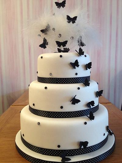 Butterflies - Cake by Sugar Wish Cakes
