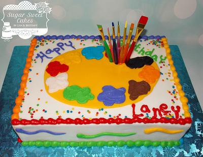 Paint Palette - Cake by Sugar Sweet Cakes