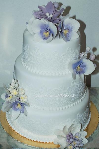 wedding violet cake - Cake by katarina139