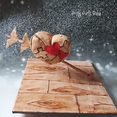 Romantically defying the Gravity - Cake by aayotee mukhopadhyay